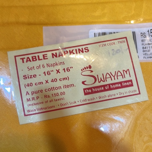 ❄️❄️New Cotton Napkins set of 6 - Picture 3 of 5